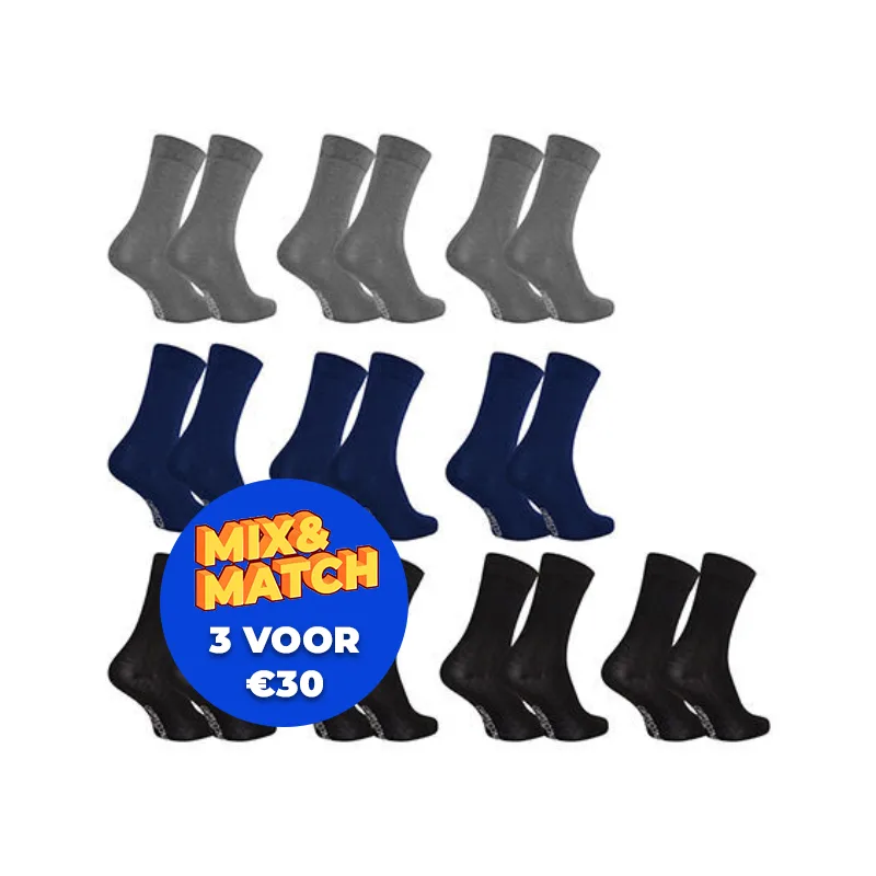 10-Pack Cappuccino Bamboe Sokken