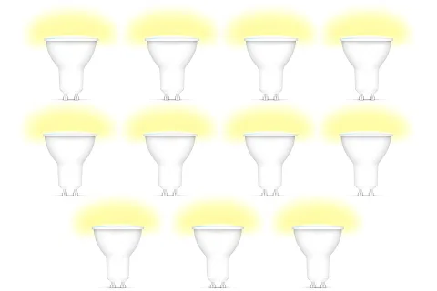 10x Qnect Smart Wi-Fi LED-lamp - GU10 - 4,5W