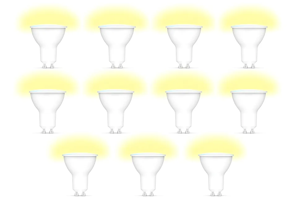 10x Qnect Smart Wi-Fi LED-lamp - GU10 - 4,5W