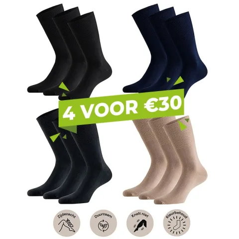 3-Pack Comfort Essentials Antipress Diabetes Sokken