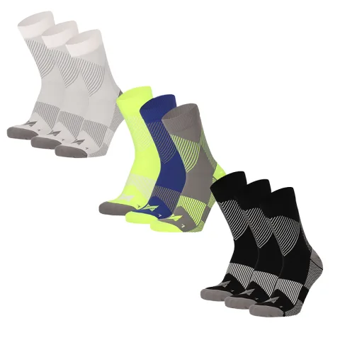3-Pack Comfort Essentials Lage Sport Compressiesokken