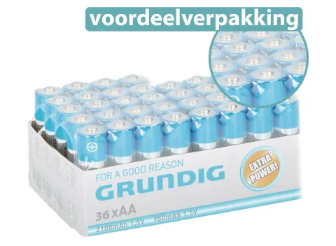 36 Grundig Batterijen - AA