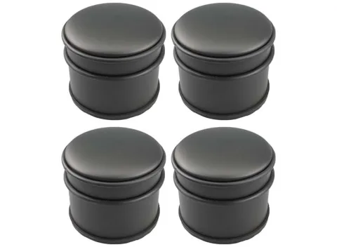 4x GS Deurstopper Zwart - Voor Binnen en Buiten