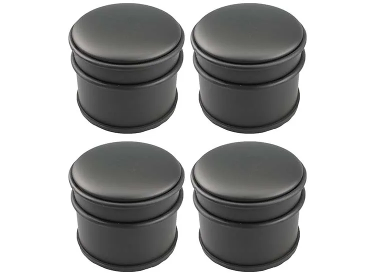4x GS Deurstopper Zwart - Voor Binnen en Buiten