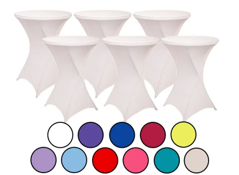 6-pack Statafelrokken - Stretch - ∅80-85x110 cm