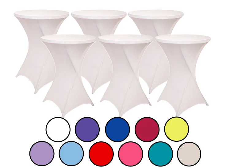 6-pack Statafelrokken - Stretch - ∅80-85x110 cm