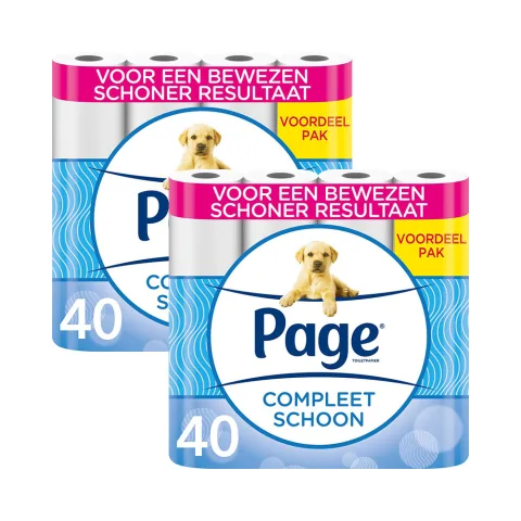 80 Rollen Page Compleet Schoon Toiletpapier