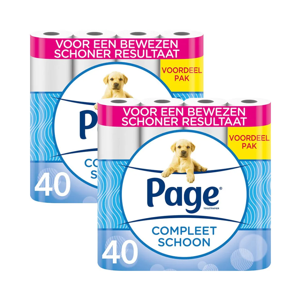80 Rollen Page Compleet Schoon Toiletpapier