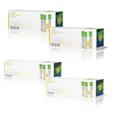 96 Stuks Nedis AA/AAA Alkaline batterijen