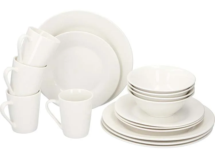 Alpina Serviesset 16-Delig - Servies voor 4 Personen - Wit