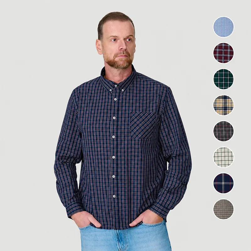 American Flannel Poplin Overhemd
