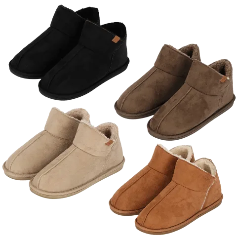 Apollo Pantoffels Dames Boots Suede Taupe-39/40