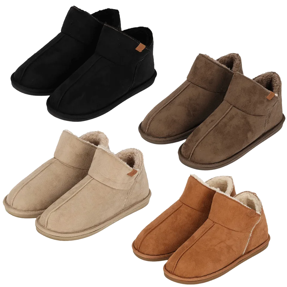 Apollo Pantoffels Dames Boots Suede Taupe-39/40