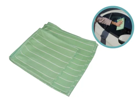Aqua Laser Bamboe Glasdoeken Set - 6-delig - Microvezel - Groen