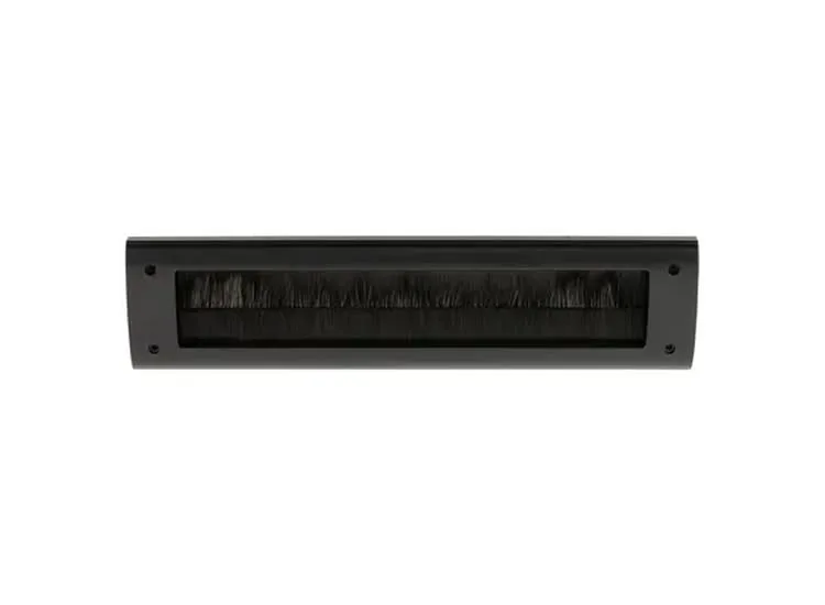 Avenue Brievenbus Briefplaat Binnen Zonder Klep - Kunststof - Zwart - 35x12x4cm