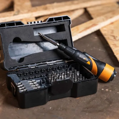 Batavia Maxxgrip 3.6V Accu Schroevendraaier met 44-delige Bitset & Opbergkoffer