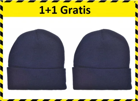Benson Warme Beanie Muts - One Size - Blauw 1+1 Gratis