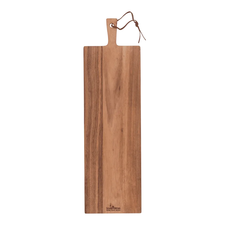 Bowls & Dishes - Pure Teak serveerplank - 39 x 20 cm .