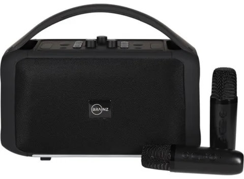 BRAINZ Karaoke Speaker XXL - Inclusief Microfoons