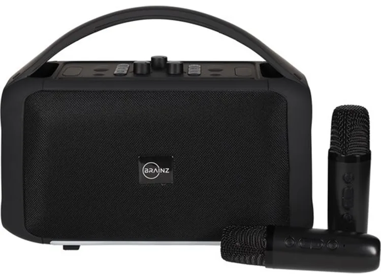 BRAINZ Karaoke Speaker XXL - Inclusief Microfoons
