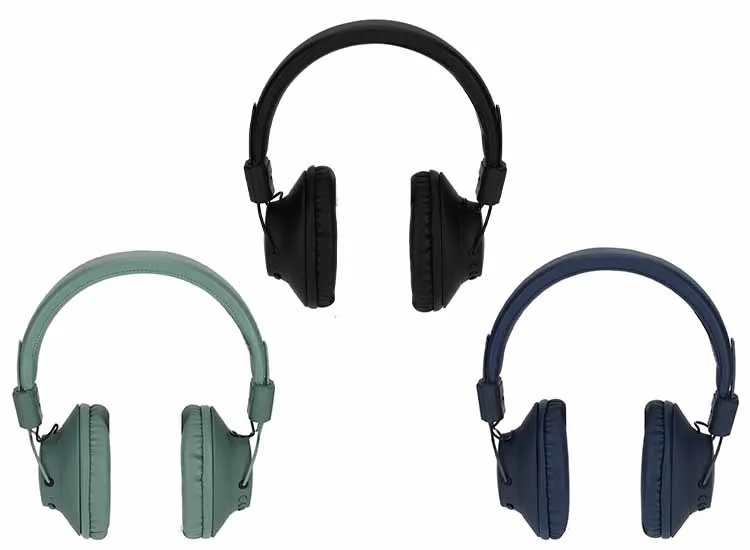 BRAINZ Koptelefoon Ace - Draadloze Koptelefoon - Zwart, Groen, Blauw