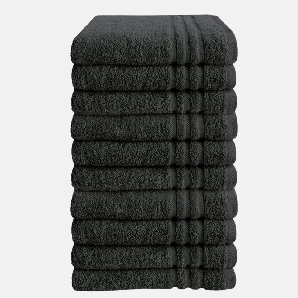 Byrklund Handdoek 50x100 cm 500gram Antraciet - 10 stuks