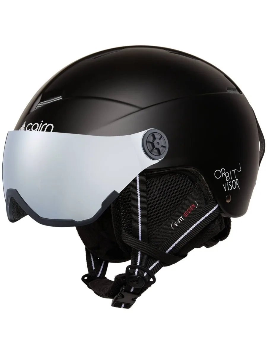 Cairn Kinder Skihelm met Vizier Orbit Visor Mat Black-51/53