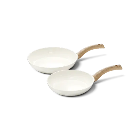 Cook & Pan - koekenpannenset - Ivory - 2-delig .