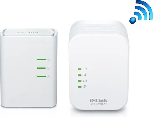 D-Link DHP-W311AV Powerline Adapter Set - AV500 - WiFi N 300 Mbps - 1x Fast Ethernet