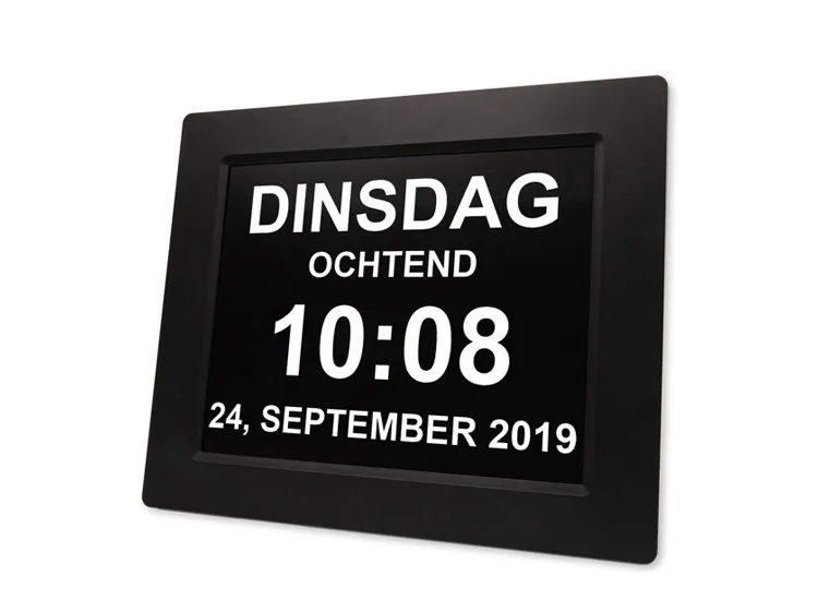 Digitale Dementieklok met XL Beeldscherm