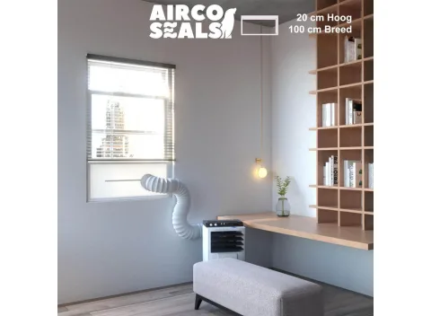FDBW - Airco raamafdichtingskit - 100 x 20 cm - Geschikt voor Schuifraam