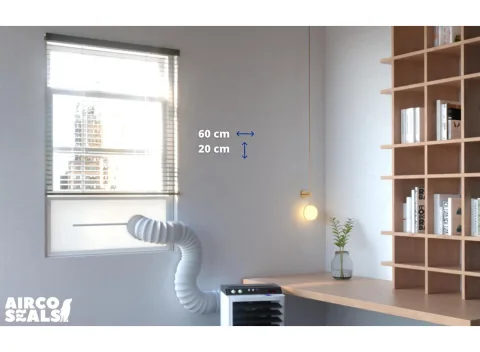 FDBW - Airco raamafdichtingskit - 60 x 20 cm - Geschikt voor Schuifraam