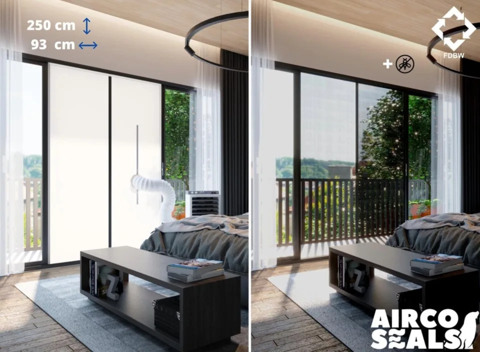 FDBW Deurafdichtingskit Mobiele Airco - Met Hor - 250 x 93 CM