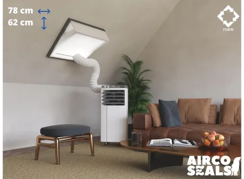 FDBW MK27 - Airco Raamafdichtingskit - 78 x 62 cm - Geschikt voor Velux Tuimelvenster Dakraam