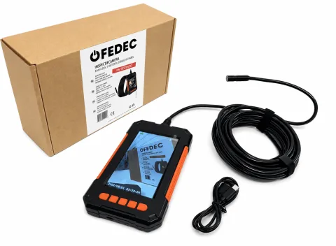 FEDEC Inspectiecamera - 5 m - 1080P HD - 4,3 inch LCD Scherm - Inclusief 32GB microSD