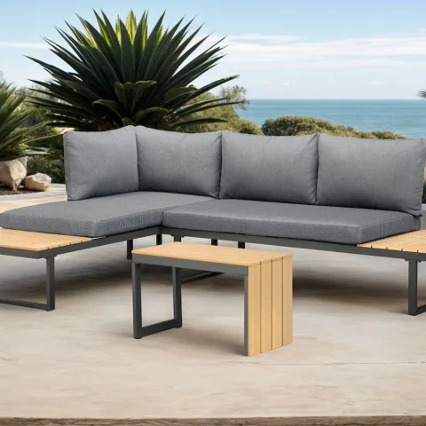 Feel Home 5-in-1 Loungeset met Salontafel Toscana