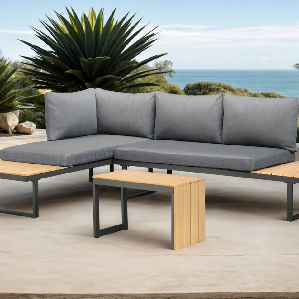 Feel Home 5-in-1 Loungeset met Salontafel Toscana