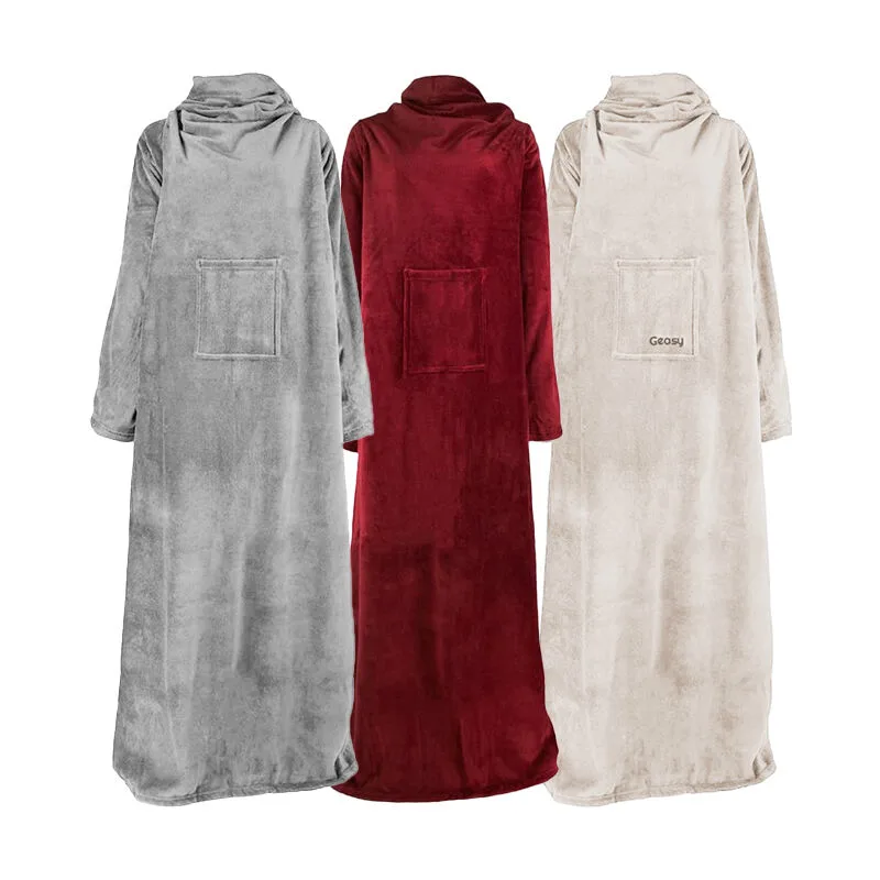 Geasy Fleece Deken met Mouwen