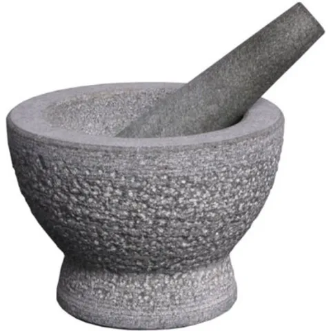 Granieten Vijzel Met Stamper - 15 x 10 cm