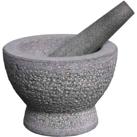 Granieten Vijzel Met Stamper - 15 x 10 cm