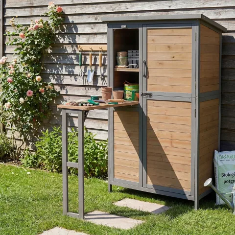 Green Series Houten Tuinhuis met Uitklapbare Werkbank