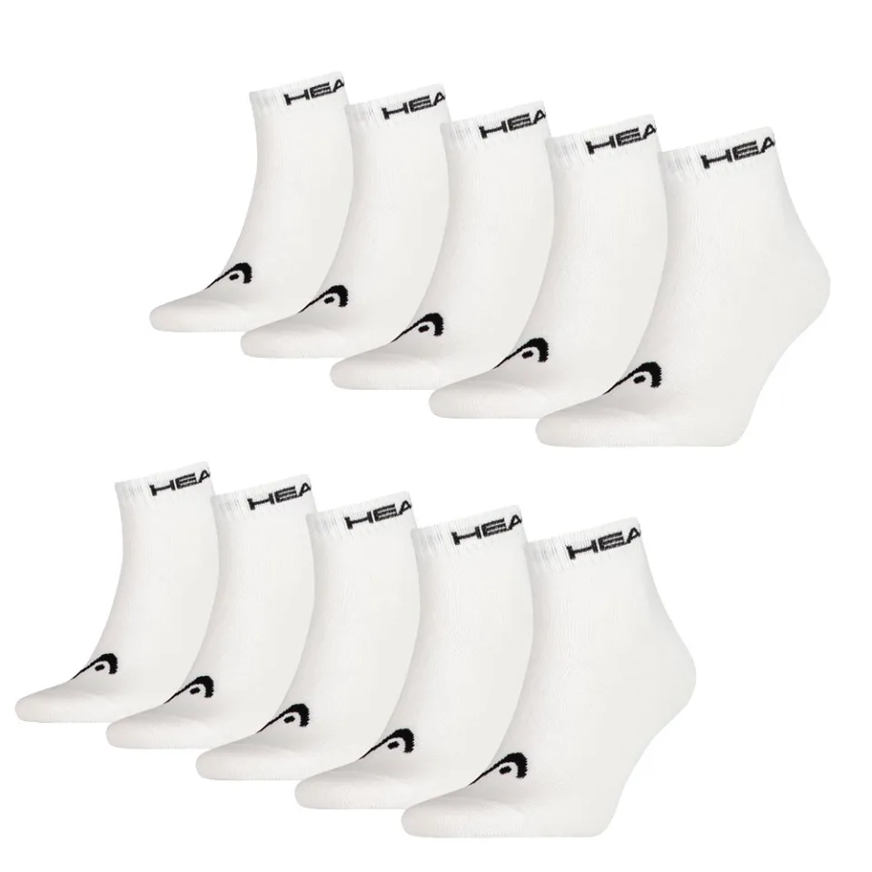 Head Quarter sokken 10-pack Wit-39/42