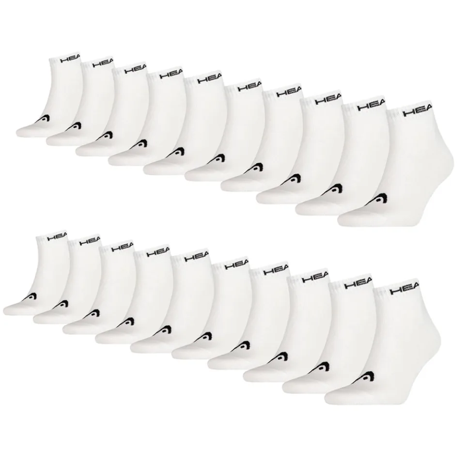 Head Quarter sokken 20-pack Wit-35/38