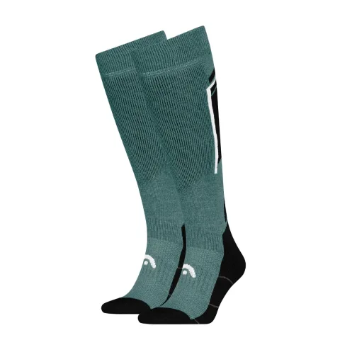 HEAD Skisokken Kneehigh 2-pack Black / Dark Sea-39/42