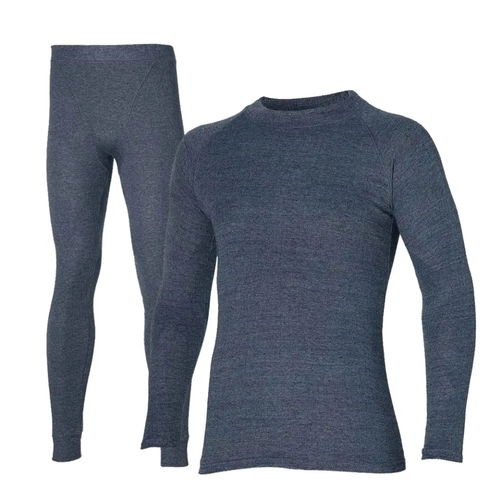 Heatkeeper Thermoset Heren Comfort - Thermoshirt + Thermo Legging - Antraciet Melange-XXL