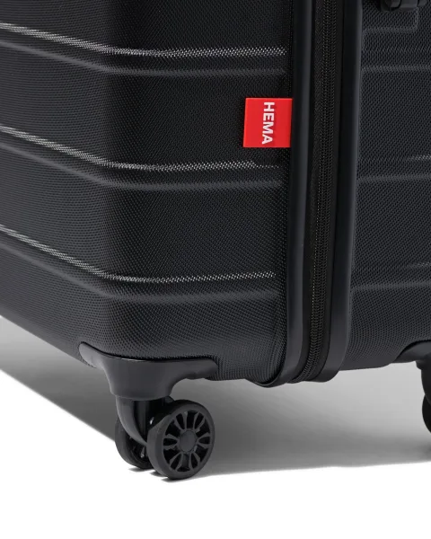 HEMA Koffer ABS 51x28x76 zwart met TSA slot