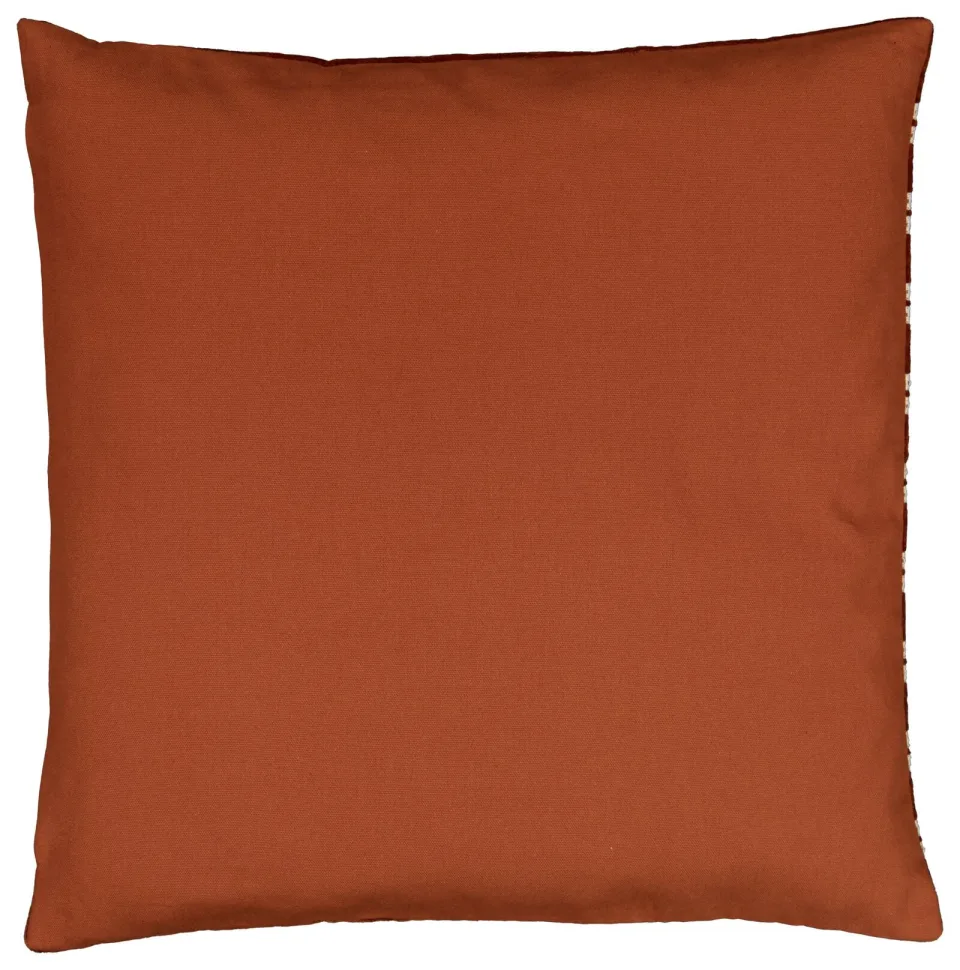 HEMA Kussenhoes 50x50 terra fluweel met strepen