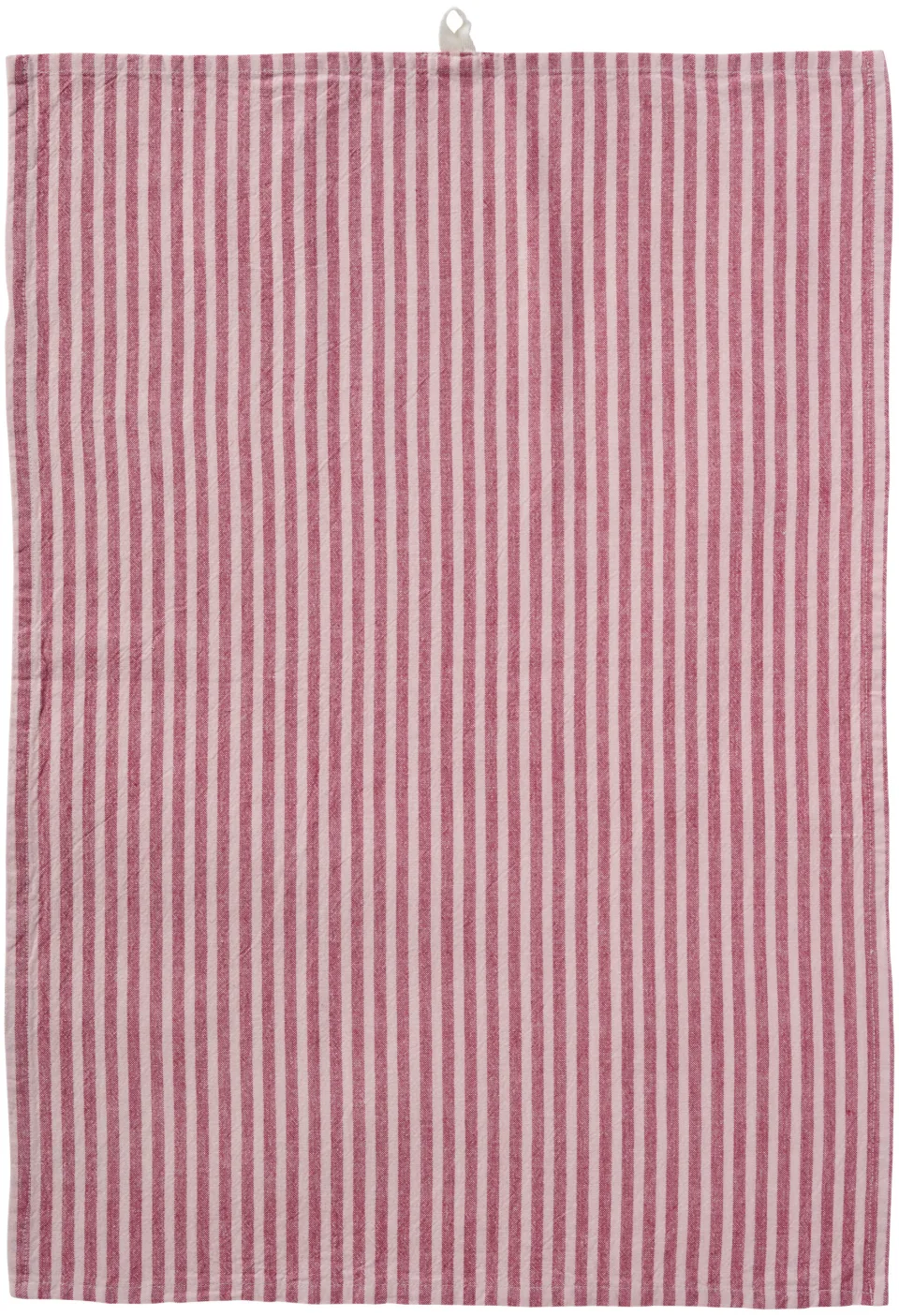 IB Laursen - Theedoek Linea - smalle streep roze/framboos .