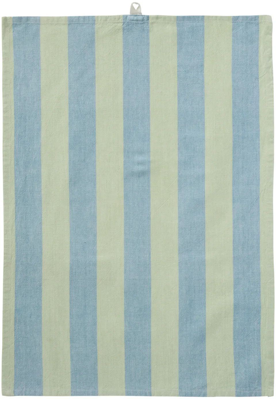 IB Laursen - Theedoek Linus - streep lichtgroen/blauw .