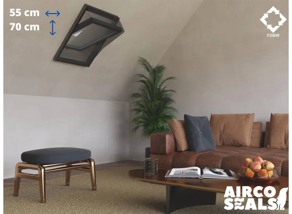 Insecten Hor Dakraam - 55 x 70 cm - Hor geschikt voor Velux CK01 - Insect Raamhor - Vliegenhor
